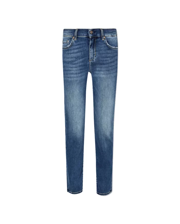 Jeans donna gamba slim e salpa logata UF4066DS615 | LIU JO Jeans donna gamba slim e salpa logata UF4066DS615 | LIU JO