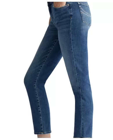 Jeans donna gamba slim e salpa logata UF4066DS615 | LIU JO