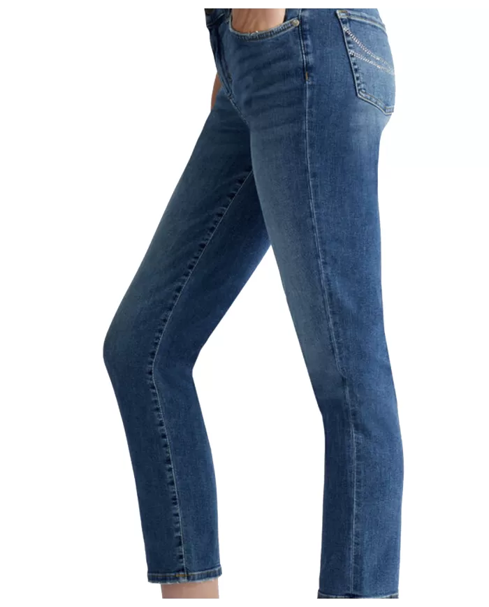 Jeans donna gamba slim e salpa logata UF4066DS615 | LIU JO Jeans donna gamba slim e salpa logata UF4066DS615 | LIU JO