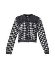Giacca donna pied de poule jacquard UF4160D4956 | LIU JO