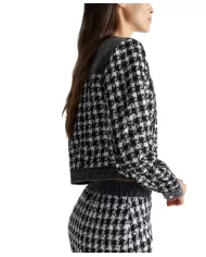 Giacca donna pied de poule jacquard UF4160D4956 | LIU JO