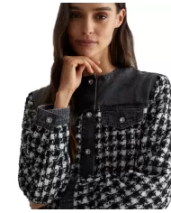 Giacca donna pied de poule jacquard UF4160D4956 | LIU JO