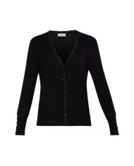 Cardigan donna lurex® WF4082MS49I dettaglio lurex| LUI JO