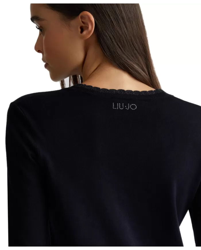 Cardigan donna lurex® WF4082MS49I dettaglio lurex| LUI JO Cardigan donna lurex® WF4082MS49I dettaglio lurex| LUI JO