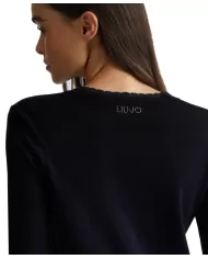 Cardigan donna lurex® WF4082MS49I dettaglio lurex| LUI JO