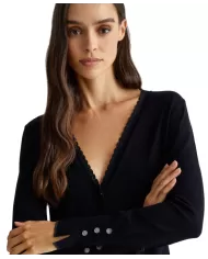 Cardigan donna lurex® WF4082MS49I dettaglio lurex| LUI JO