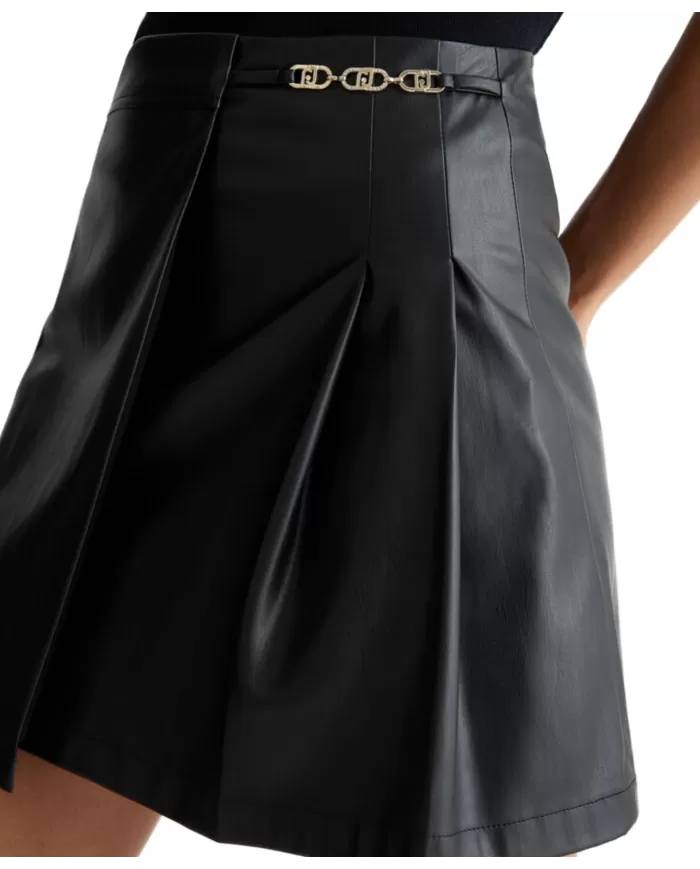 Minigonna donna effetto spalmato WF4152E0392 | LIU JO