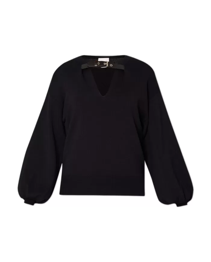 Maglia donna logata in metallo WF4226MA05P | LIU JO Maglia donna logata in metallo WF4226MA05P | LIU JO