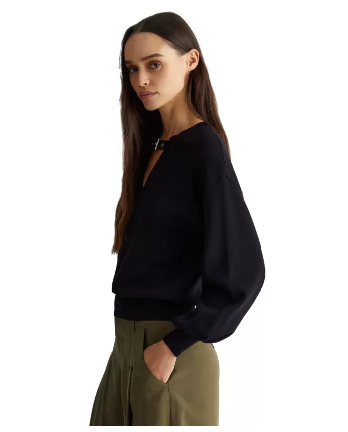 Maglia donna logata in metallo WF4226MA05P | LIU JO