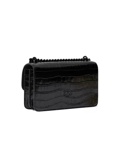 Borsa donna in stampa coccodrillo 100074 A1SY LOVE ONE MINI | PINKO