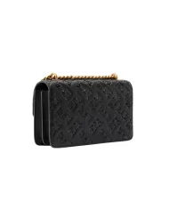 Borsa donna nero con motivo Love Birds all-over 100074 A1YB | PINKO