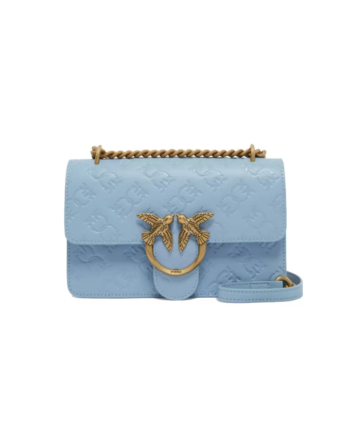 Borsa da donna blu chiaro 100074 A1YB LOVE ONE MINI | PINKO Borsa da donna blu chiaro 100074 A1YB LOVE ONE MINI | PINKO