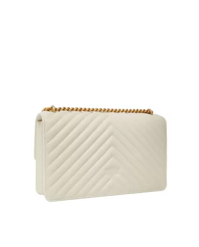Borsa donna con motivo chevron 100941 A0GK LOVE ONE CLASSIC | PINKO