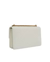 Borsa bianca donna con motivo Love Birds all-over | PINKO