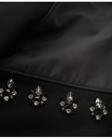 Felpa da donna con dettaglio strass 24WBLDF08400 006987 GEM | BLAUER Felpa da donna con dettaglio strass 24WBLDF08400 006987 GEM | BLAUER