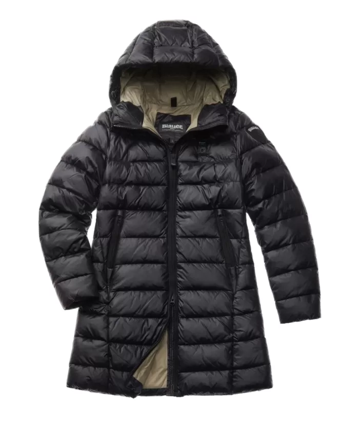 BLAUER Piumino donna 24WBLDK02042 006648 ADELAIDE AI 24 25 in nylon micro rip con leggero motivo