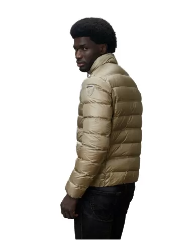 Piumino uomo in nylon lucido beige 24WBLUC03062 006719 BELMONT| BLAUER Piumino uomo in nylon lucido beige 24WBLUC03062 006719 BELMONT| BLAUER