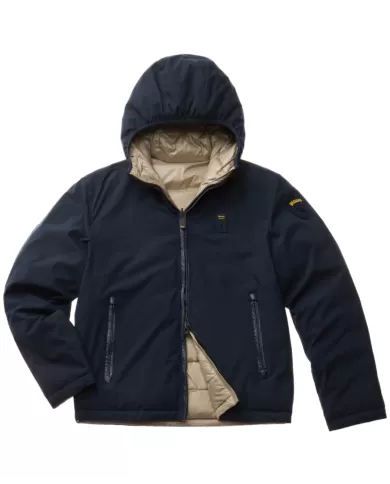 Piumino uomo reversibile blu 24WBLUC06054 005480 BALLARD | BLAUER Piumino uomo reversibile blu 24WBLUC06054 005480 BALLARD | BLAUER