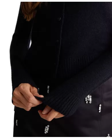 Cardigan donna nero WF4364MA49P| LIU JO Cardigan donna nero WF4364MA49P| LIU JO