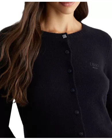 Cardigan donna nero WF4364MA49P| LIU JO Cardigan donna nero WF4364MA49P| LIU JO