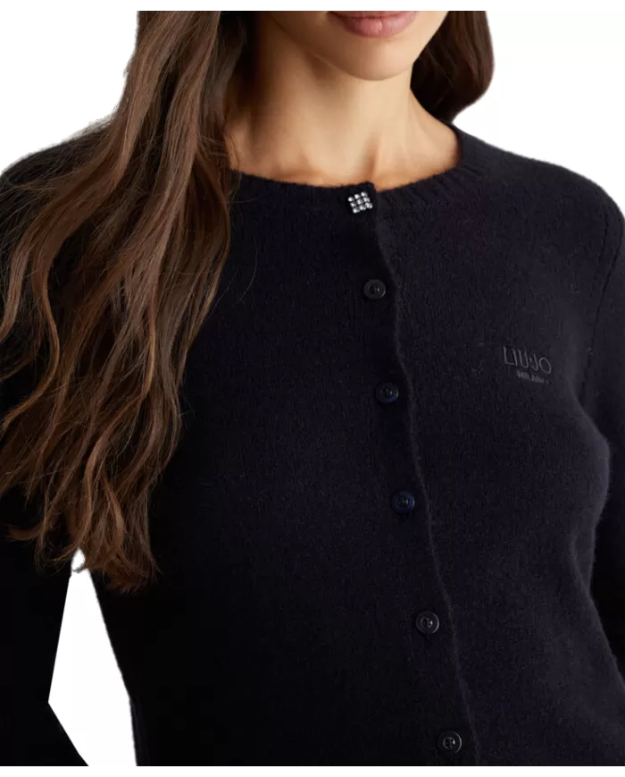 Cardigan donna nero WF4364MA49P| LIU JO