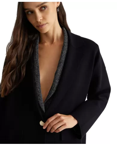 Giacca donna nero logato sul retro WF4424MS99E| LIU JO Giacca donna nero logato sul retro WF4424MS99E| LIU JO