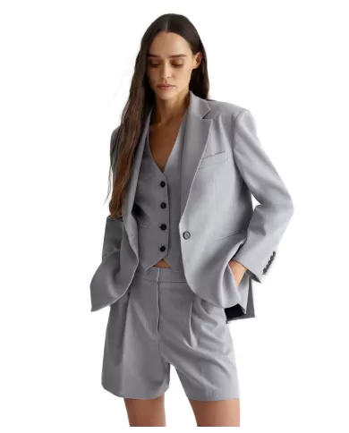 Giacca frozen donna con spacchi sul retro e logo WF4446T2627 | LIU JO Giacca frozen donna con spacchi sul retro e logo WF4446T2627 | LIU JO