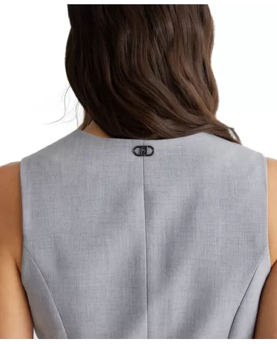 Gilet frozen donna martingal logato in metallo WF4484T2627 | LIU JO Gilet frozen donna martingal logato in metallo WF4484T2627 | LIU JO