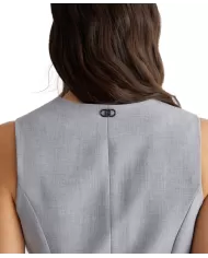 Gilet frozen donna martingal logato in metallo WF4484T2627 | LIU JO