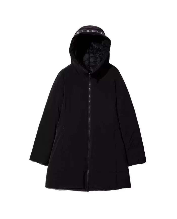 Piumino nero donna reversibile MLW24162 DOTTIE | MUSEUM Piumino nero donna reversibile MLW24162 DOTTIE | MUSEUM