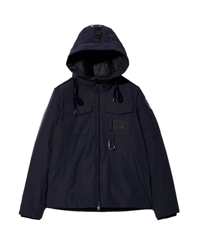 Giubbotto uomo stile parka twilight blue MMW24026 ETHAN | MUSEUM Giubbotto uomo stile parka twilight blue MMW24026 ETHAN | MUSEUM