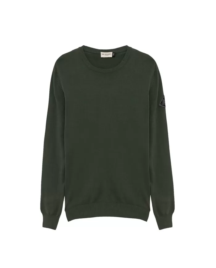 Maglia forest uomo con logo patch su manica | ROY ROGER'S Maglia forest uomo con logo patch su manica | ROY ROGER'S