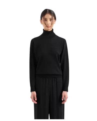 Dolcevita donna nera 6DYM1K YME3Z| ARMANI EXCHANGE Dolcevita donna nera 6DYM1K YME3Z| ARMANI EXCHANGE