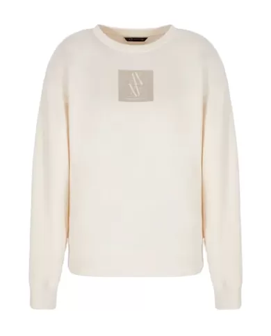 Felpa donna panna 6DYM68 YJEGZ | ARMANI EXCHANGE Felpa donna panna 6DYM68 YJEGZ | ARMANI EXCHANGE