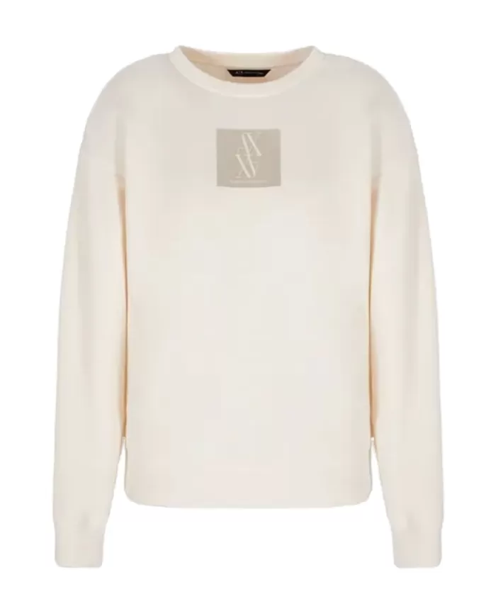 Felpa donna panna 6DYM68 YJEGZ | ARMANI EXCHANGE Felpa donna panna 6DYM68 YJEGZ | ARMANI EXCHANGE