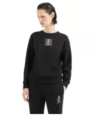 Felpa da donna nera 6DYM68 YJEGZ | ARMANI EXCHANGE