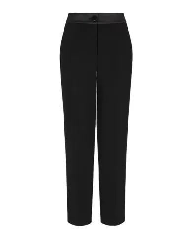 Pantaloni donna nero con fascia raso 6DYP35 YN5YZ | ARMANI EXCHANGE Pantaloni donna nero con fascia raso 6DYP35 YN5YZ | ARMANI EXCHANGE