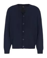 Cardigan uomo navy scollo a V 6DZE1G ZM1LZ| ARMANI EXCHANGE