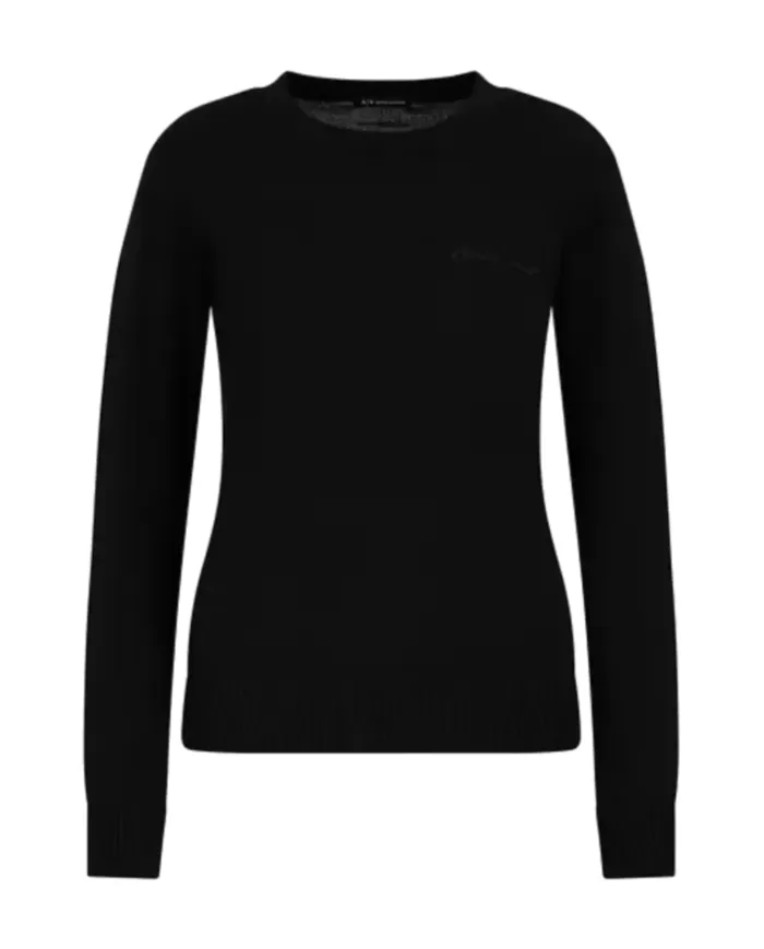 Maglia donna nera misto lana 6DYM1J YME3Z| ARMANI EXCHANGE Maglia donna nera misto lana 6DYM1J YME3Z| ARMANI EXCHANGE