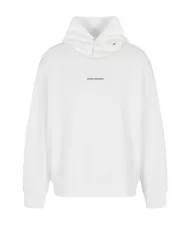 Felpa uomo off-white logata sul petto 6DZMLJ ZJ4XZ | ARMANI EXCHANGE
