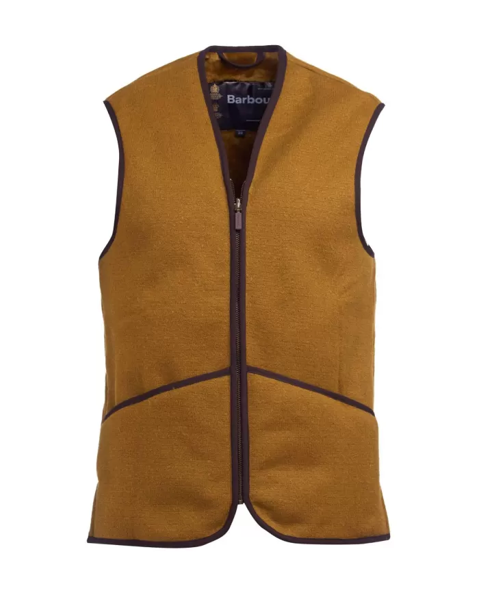Gilet uomo marrone basic termico con bordatura chiusa MLI0004| BARBOUR Gilet uomo marrone basic termico con bordatura chiusa MLI0004| BARBOUR