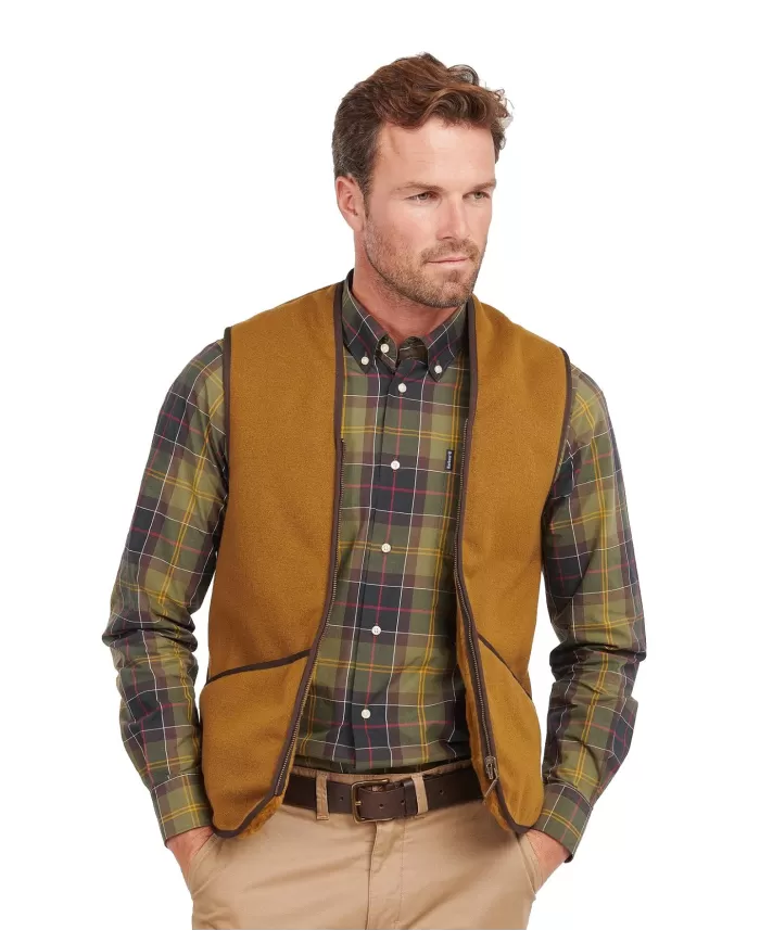 Gilet uomo marrone basic termico con bordatura chiusa MLI0004| BARBOUR Gilet uomo marrone basic termico con bordatura chiusa MLI0004| BARBOUR