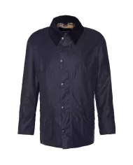 Giacca uomo navy con fodera a quadri e logo ricamo MWX0339 | BARBOUR