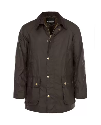Giacca uomo oliver con fodera a quadri e logo ricamo MWX0339 | BARBOUR