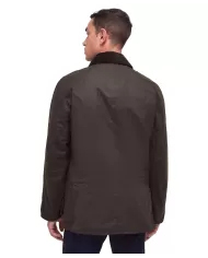 Giacca uomo oliver con fodera a quadri e logo ricamo MWX0339 | BARBOUR