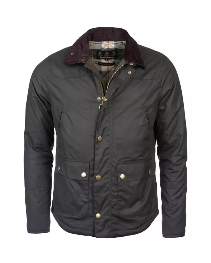 Giacca uomo outw sage con fodera a fantasia e logo MWX1106 | BARBOUR Giacca uomo outw sage con fodera a fantasia e logo MWX1106 | BARBOUR