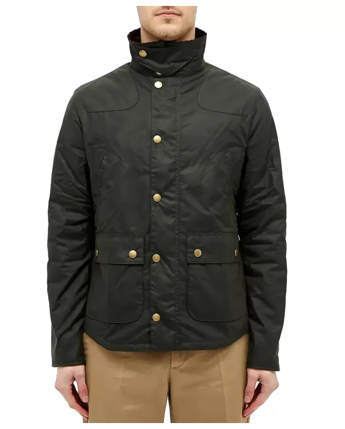 Giacca uomo outw sage con fodera a fantasia e logo MWX1106 | BARBOUR Giacca uomo outw sage con fodera a fantasia e logo MWX1106 | BARBOUR