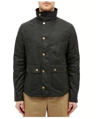 Giacca uomo outw sage con fodera a fantasia e logo MWX1106 | BARBOUR Giacca uomo outw sage con fodera a fantasia e logo MWX1106 | BARBOUR