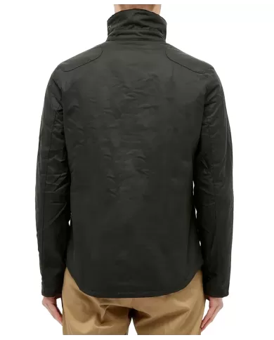 Giacca uomo outw sage con fodera a fantasia e logo MWX1106 | BARBOUR