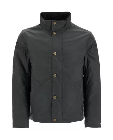 Giacca uomo outw sage stile biker con logo ricamo MWX2333 | BARBOUR